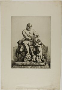 Hercule, planche une des Douze Eaux-fortes de Chifflart - Nicolas François Chifflart