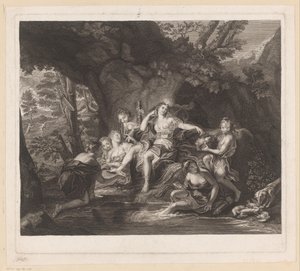 Le Bain de Diane - Nicolas Gabriel Dupuis (attributed to)