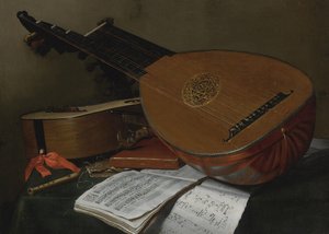 Nature morte avec un luth et une guitare