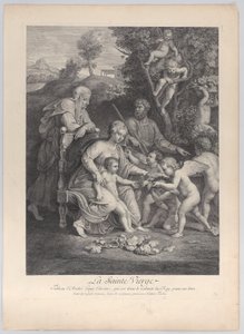 La Sainte Famille avec Sainte Élisabeth et des anges, vers 1729