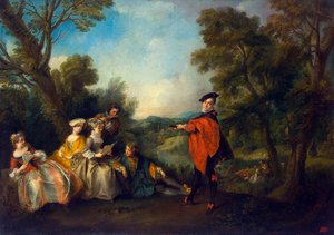Concert dans le parc - Nicolas Lancret