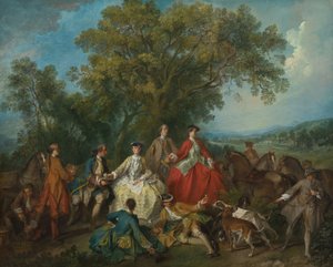 Pique-nique après la chasse - Nicolas Lancret