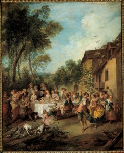 La lune de miel Peinture de Nicolas Lancret (1690-1743) 18ème siècle Angers, Musée des Beaux-Arts
