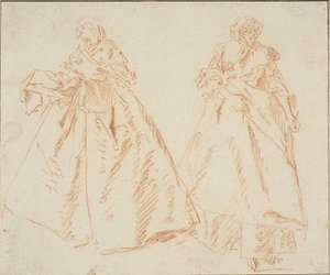 Deux femmes debout - Nicolas Lancret