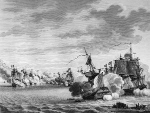 Guerre de la Révolution française et mouvements anti-révolutionnaires : Bataille du navire français « Avenger de Peuple » dirigé par le capitaine Renaudin le 3 juin