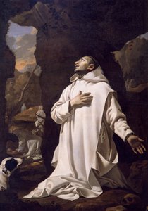 Saint Bruno priant dans le désert, par Nicolas Mignard - Nicolas Mignard