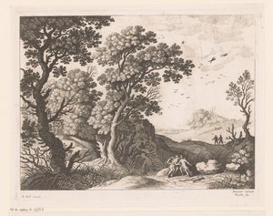 Paysage avec Diane et une nymphe