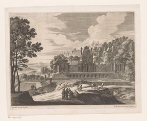 Paysage avec château - Nicolas Perelle