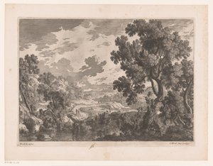 Paysage fluvial avec chemin sinueux - Nicolas Perelle