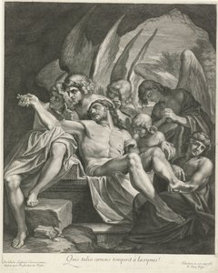 Mise au tombeau du Christ par des anges