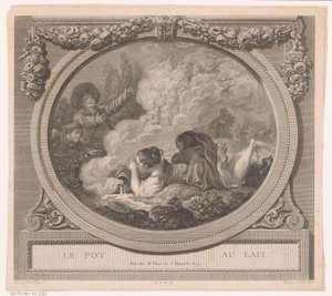 La laitière trébuche avec son pot de lait - Nicolas Ponce