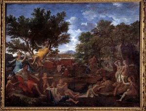 Apollon amoureux de Daphné (peinture de Nicolas Poussin) - Nicolas Poussin