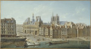 Hôtel de Ville et Place de Grève (maintenant Place de l