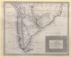LE PARAGUAYR. LE CHILI. LA TERRE, et LES ISLES MAGELLANICQUES. : Tirées de diverses Relations. / Par N. SANSON d