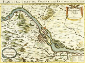 Carte de la ville de Vienne, 1692