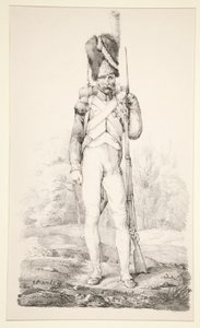 Grenadier à pied de la Vieille Garde, de la série La Vieille Armée Française - Nicolas Toussaint Charlet
