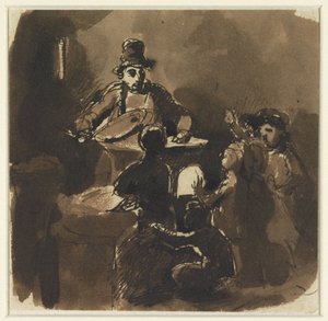 Enfants autour du feu d