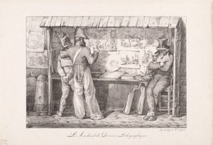 Le marchand de dessins lithographiques