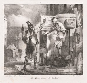 Esquisses lithographiques par Charlet : La forme avant la couleur, 1823 - Nicolas Toussaint Charlet