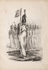 Costumes militaires : Carabiniers Sergent, Guide Général, 1817-1818