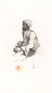 Turc assis - Nicolas Toussaint Charlet