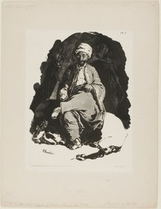 Turc assis, planche une de Croquis à l
