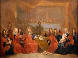 Le préfet des marchands et les conseillers de la ville de Paris délibèrent sur l