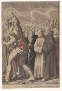 Triomphe du Christ avec des figures de l