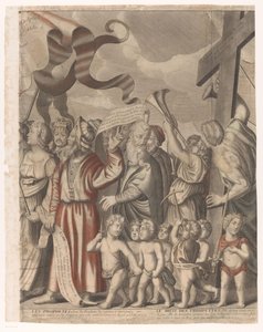 Triomphe du Christ avec des figures de l