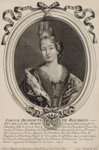 Gravure de Louise Bénédicte de Bourbon (duchesse du Maine), par Nicholas de Larmessin de Paris vers 1690