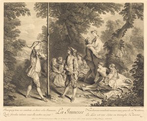La jeunesse - Nicolas de Larmessin IV after Nicolas Lancret