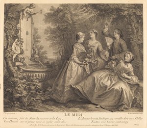 Le midi - Nicolas de Larmessin IV after Nicolas Lancret
