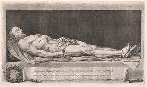 Le Christ Mort Gisant dans le Sépulcre