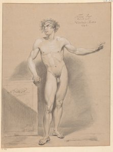 Homme nu debout, vu de face (2e prix 1796) - Nicolaus Ritter jr.
