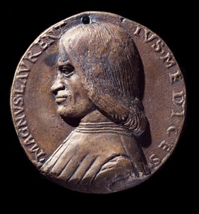 Médaille portrait de Lorenzo de Medici, dit le Magnifique