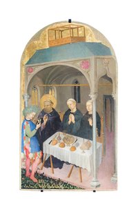 Saint Benoît boit du vin empoisonné