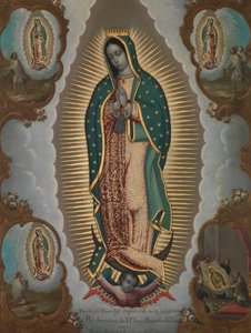 La Vierge de Guadalupe avec les quatre apparitions