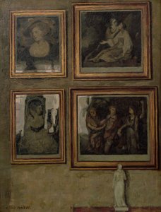 Intérieur avec peintures et figurine - Niels Holsoe