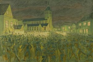 Procession aux flambeaux 1867 pour H.C. Andersen à Odense - Niels Larsen Stevns