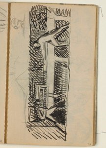 Composition de figures - esquisse pour un relief sur divers métiers?
