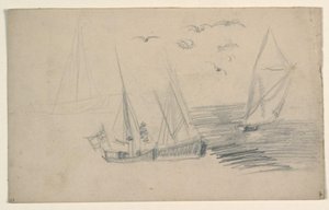 Esquisses de bateaux de pêche - Niels Larsen Stevns