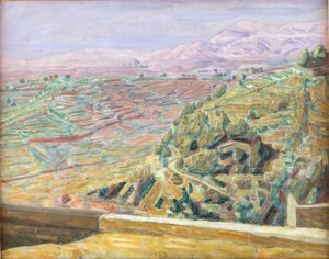 Vue de la place du château, Cagnes