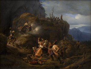 Scène de la guerre du Tyrol en 1809