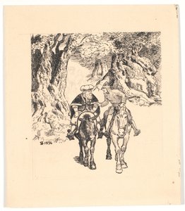 La chevauchée de Gane et Blancandrin - Niels Skovgaard
