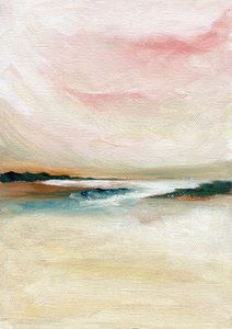 Paysage marin abstrait au pastel - Nikita Jariwala