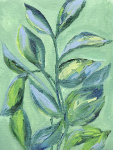 Plantes vertes aux allures picturales