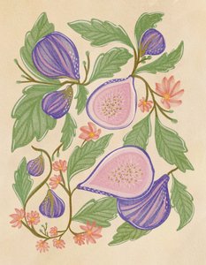Figues violettes et fleurs - Nikita Jariwala