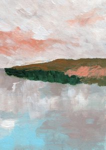Paysage abstrait serein