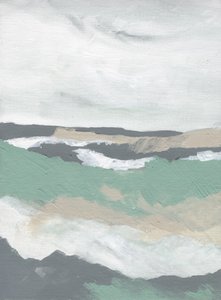 Vagues océaniques abstraites et sereines