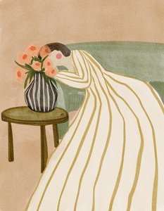 Une femme admirant des fleurs - Nikita Jariwala